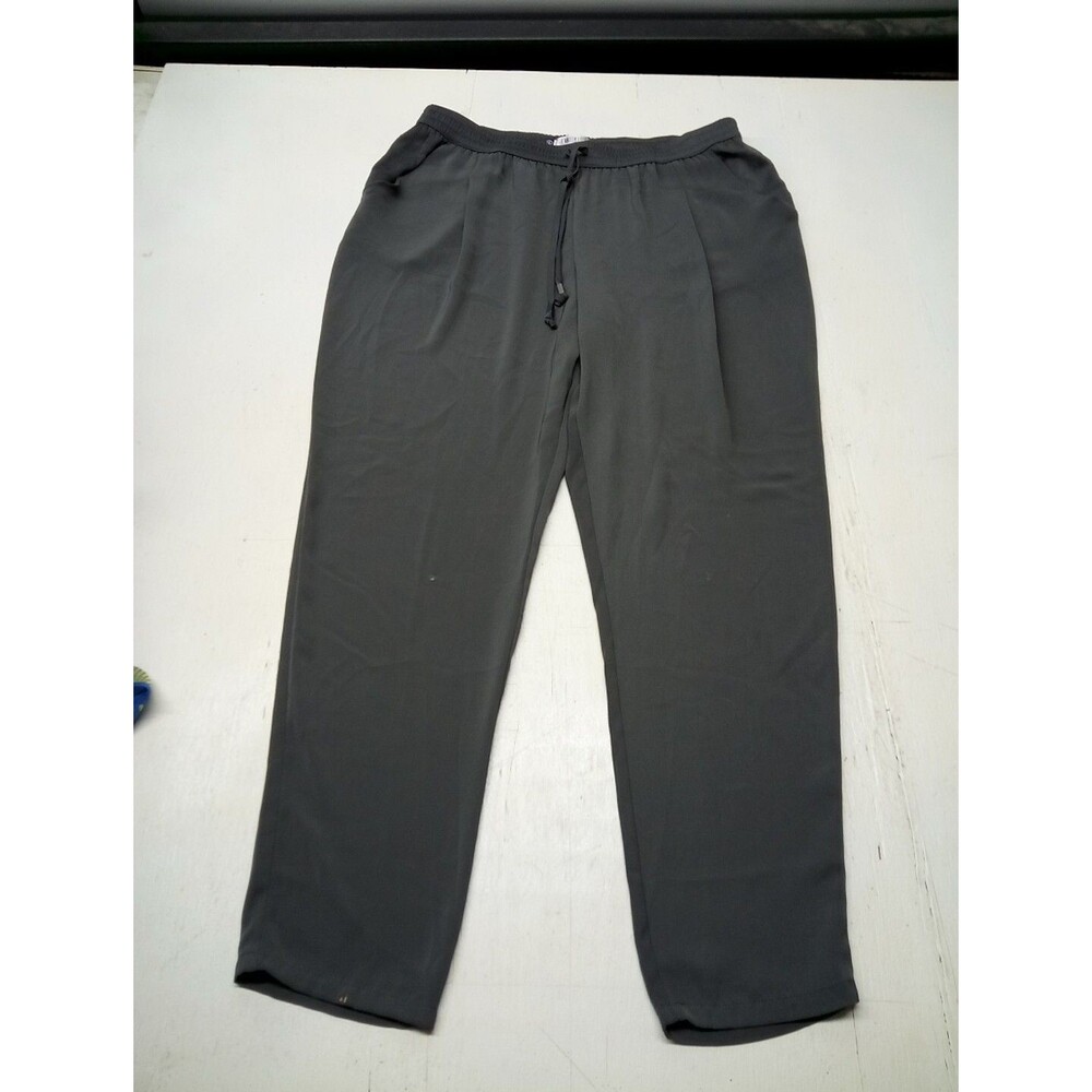 Jennifer Lopez Womens Gray Drawstring Waist Activewear Track Pants Size Large